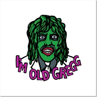 I'M OLD GREGG (GREEN - DARK PINK) Posters and Art